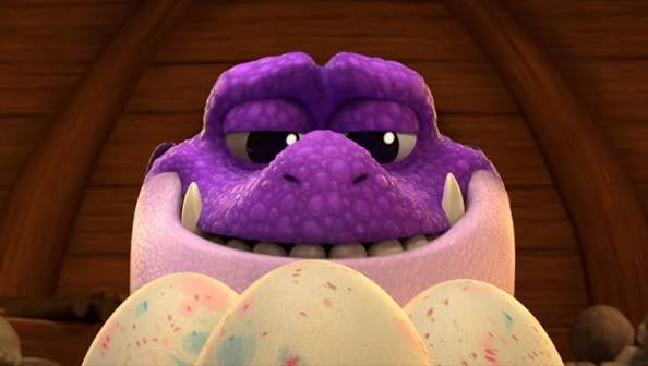Burple with eggs